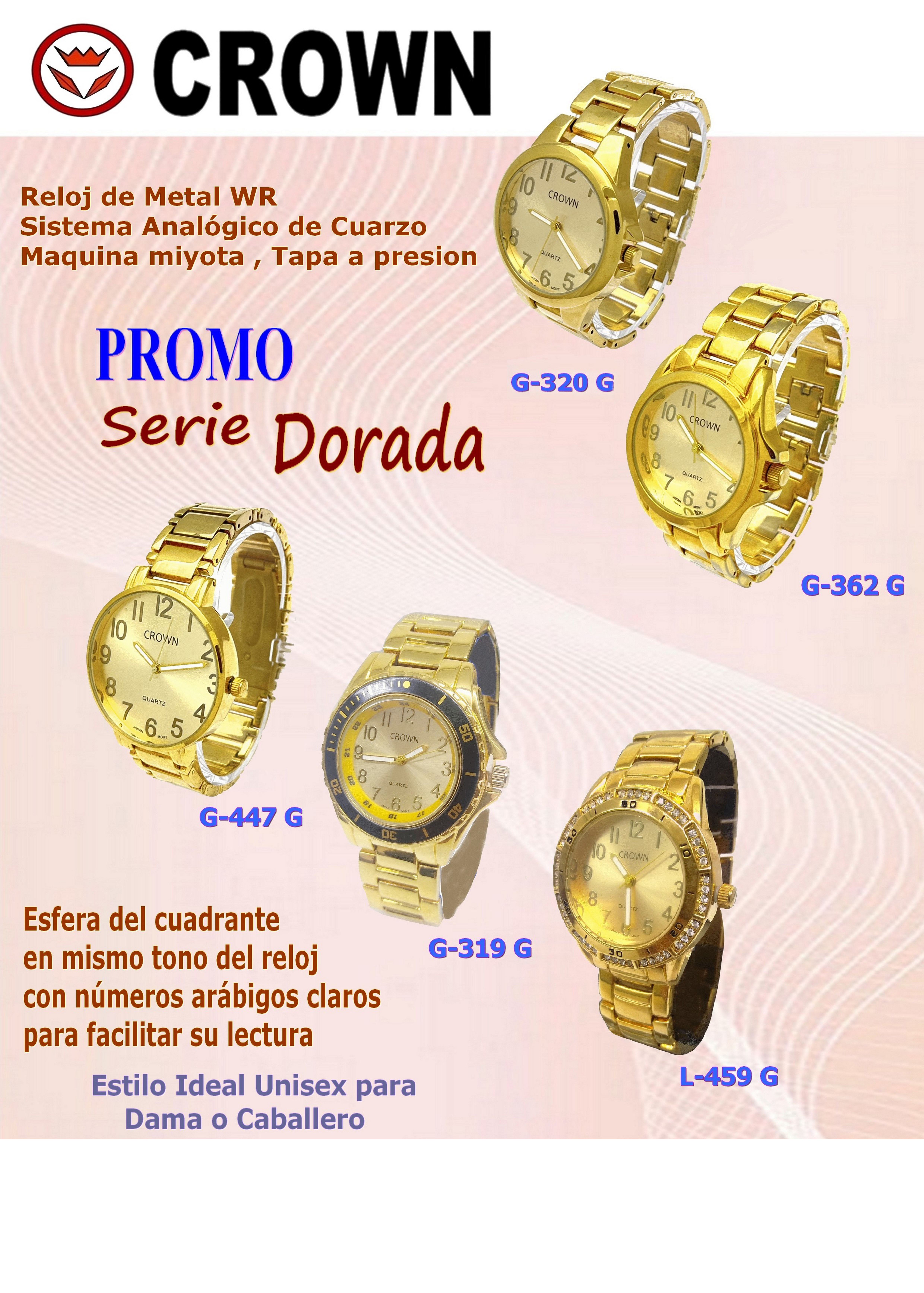 CROWN LINEA DORADA